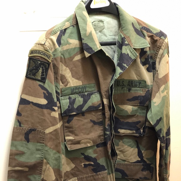 U.S. Army Other - Vintage Authentic Military Camo with Patches